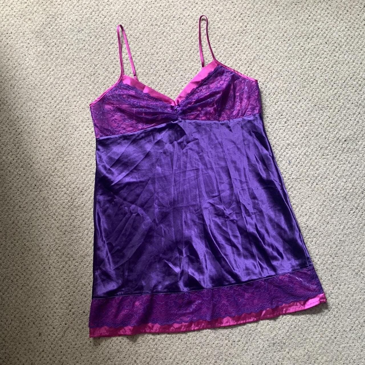 Women's Pink and Purple Dress Depop