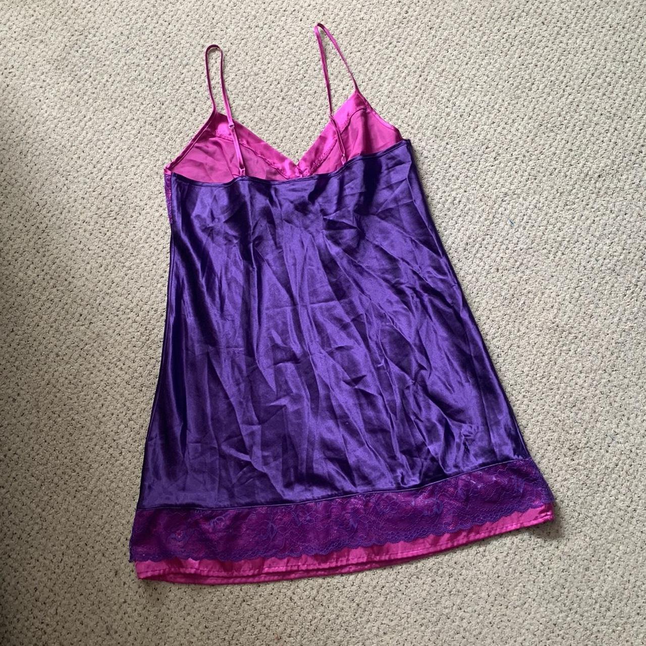 Women's Pink and Purple Dress Depop