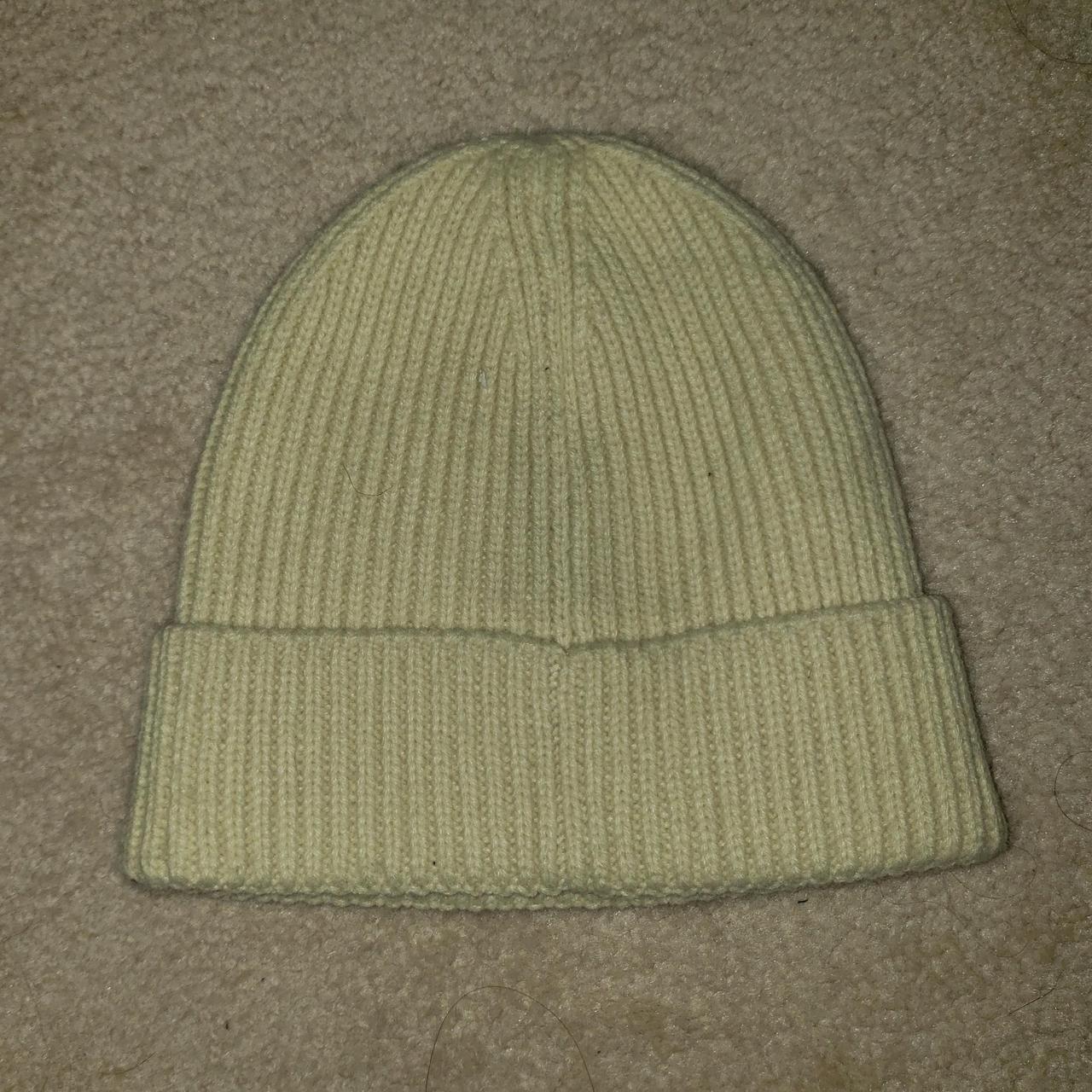 North Face Cream Beanie Has the logo thing on the... Depop