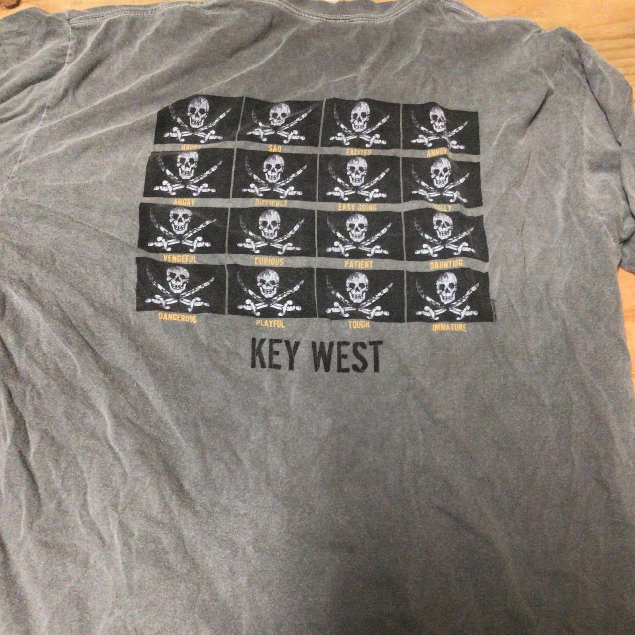 Vintage Crazy Shirt Key West Grey Faded Size XL... Depop