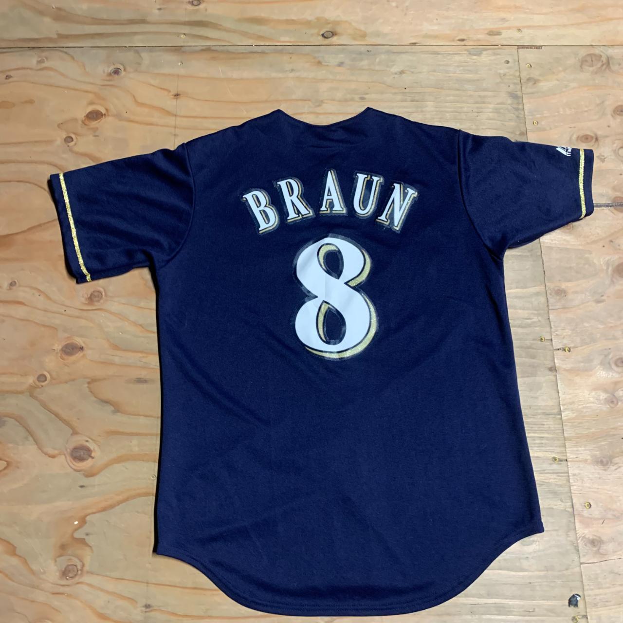 Vintage MLB Milwaukee Brewers Braun T-Shirt - XL