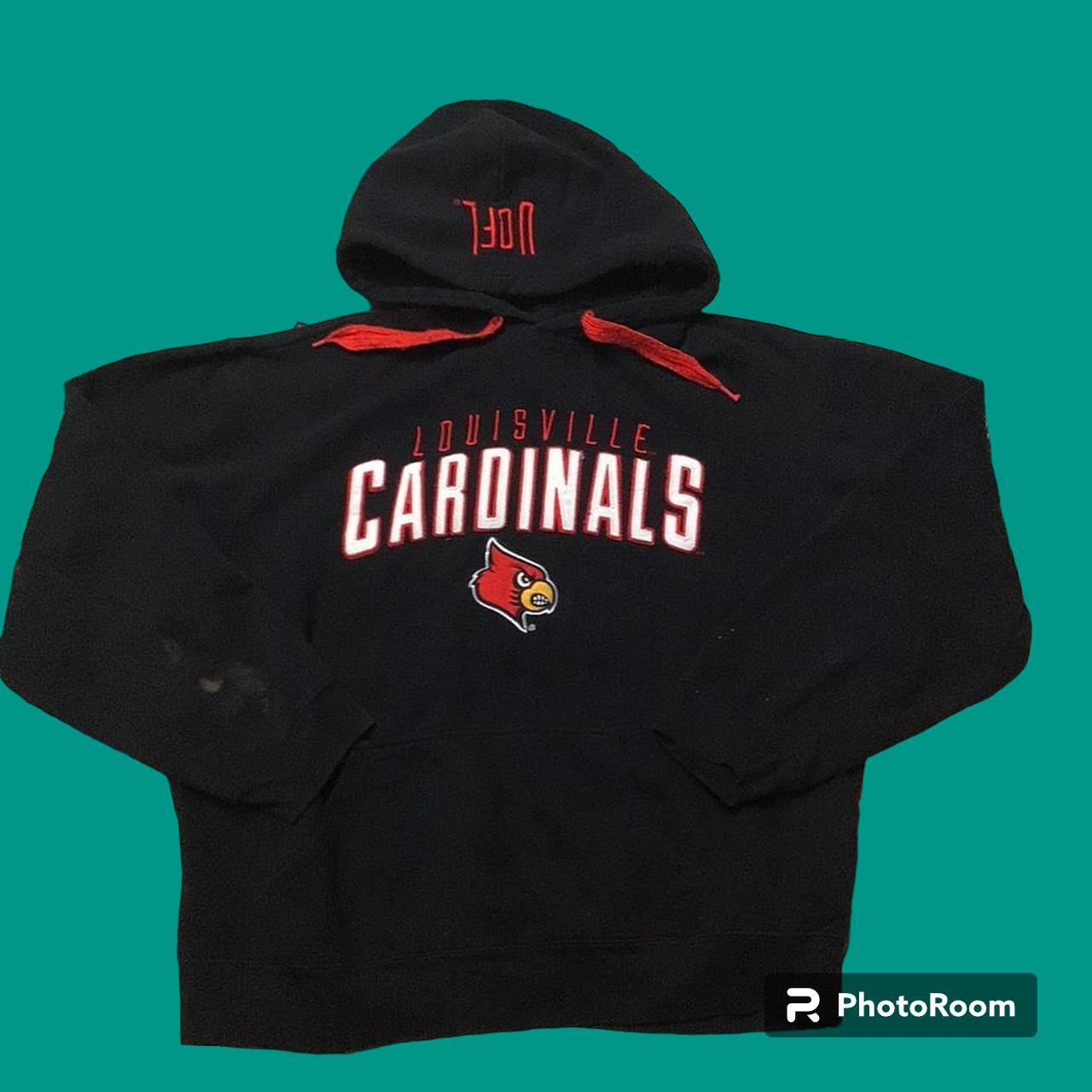 Louisville Cardinals Black Hoodie Mens XL Hooded Pullover