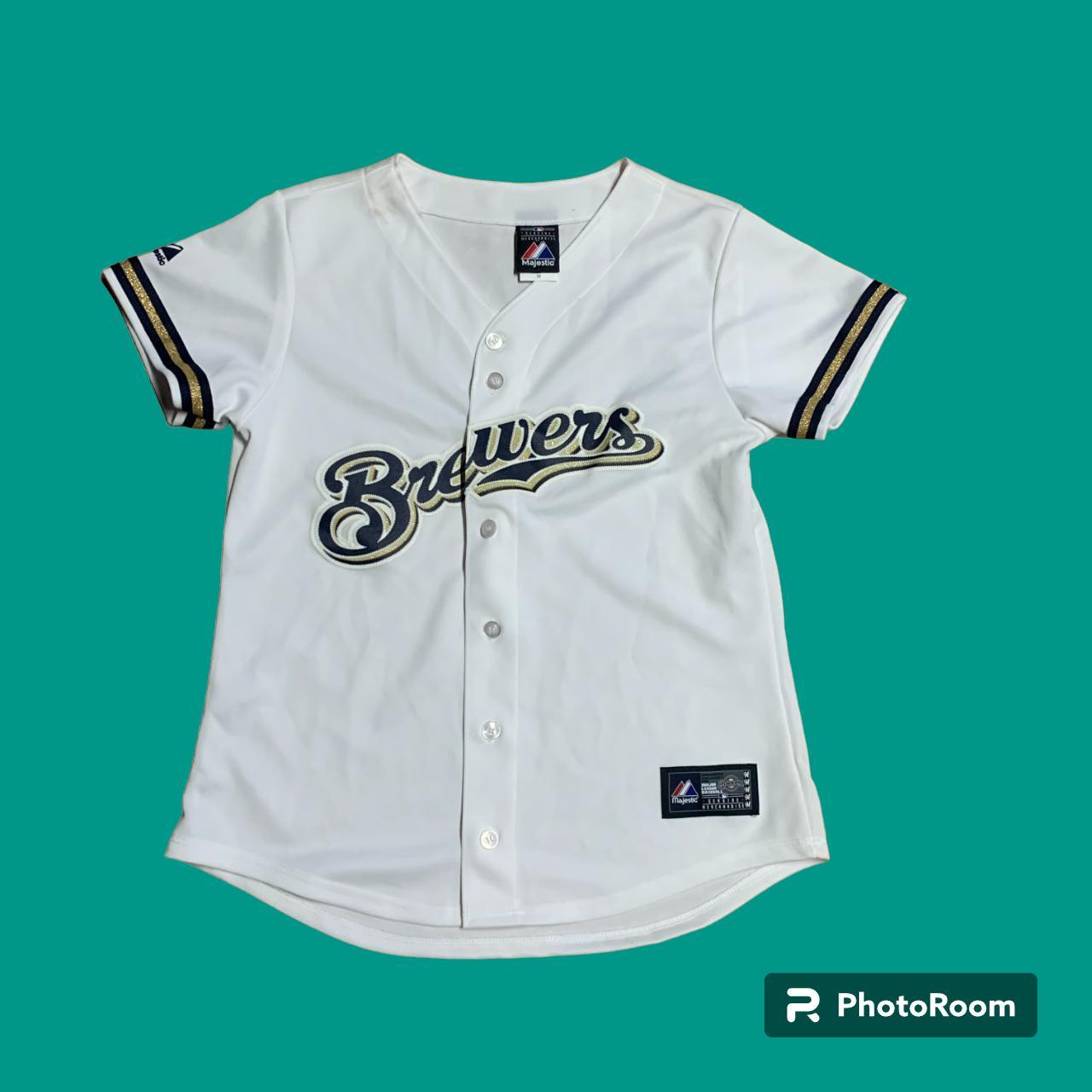 Milwaukee Brewers Men's Majestic MLB Official Cool - Depop