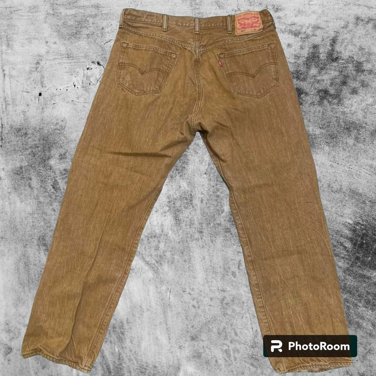 Vintage Brown 501 Levis Jeans - Depop