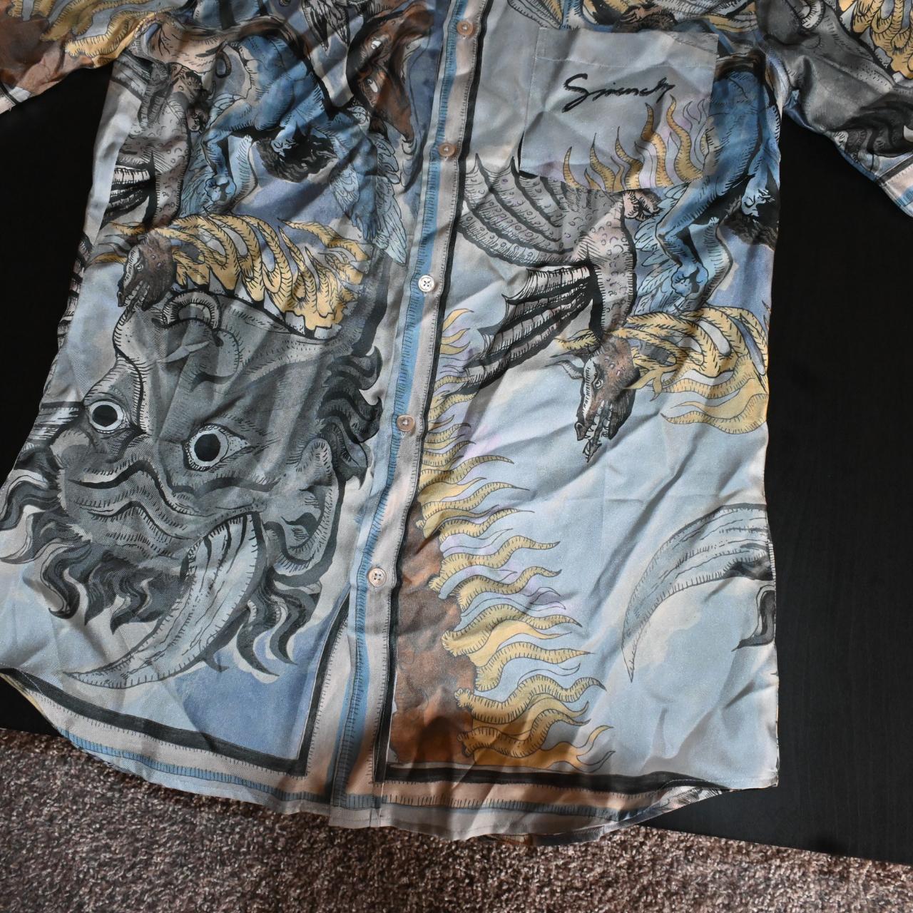 Givenchy Silk “Icarus” Button Up Hawaiian Shirt