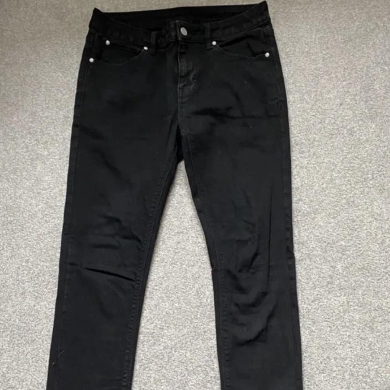 ASOS Men’s Black Stretch Skinny Jeans W30 L32... - Depop