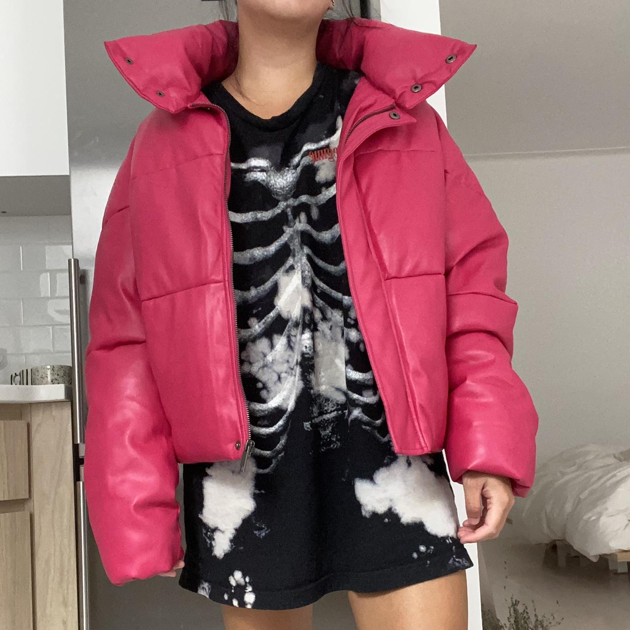 Zara pink hotsell puffer jacket