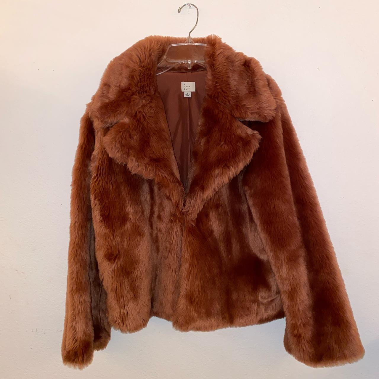 A new day faux fur coat best sale