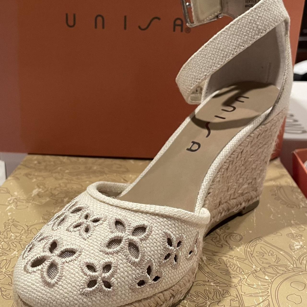 unisa black wedge sandals