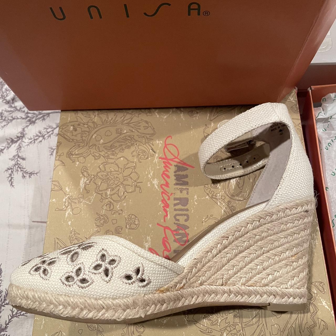 unisa black wedge sandals