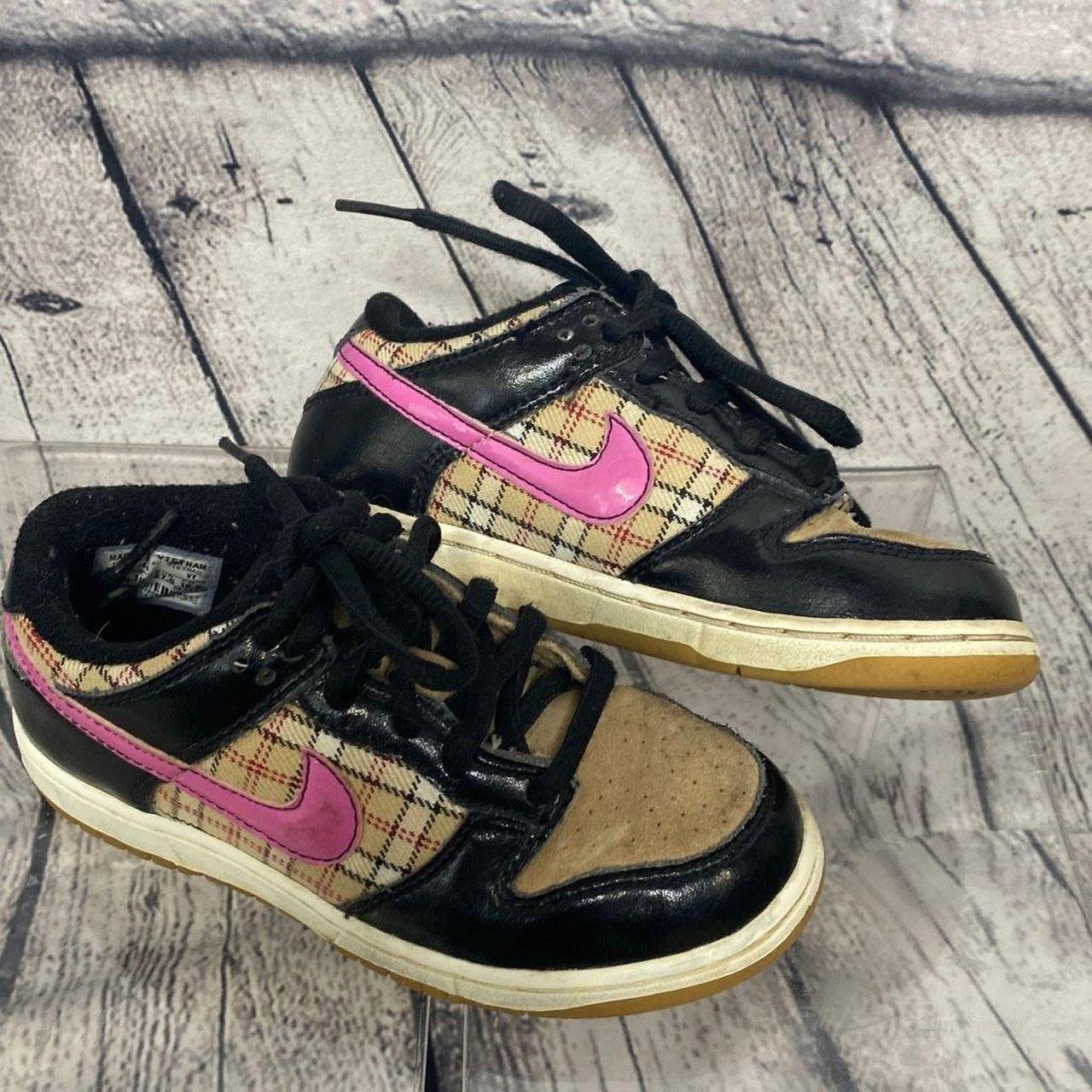 NIKE 2008 DUNK LOW TOP HEMP PLAID PINK FIRE offers SAIL SNEAKERS RARE 10.5