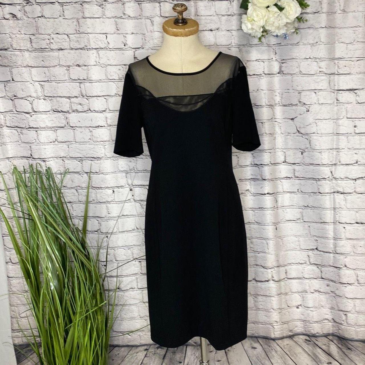 Dkny black cheap lace dress