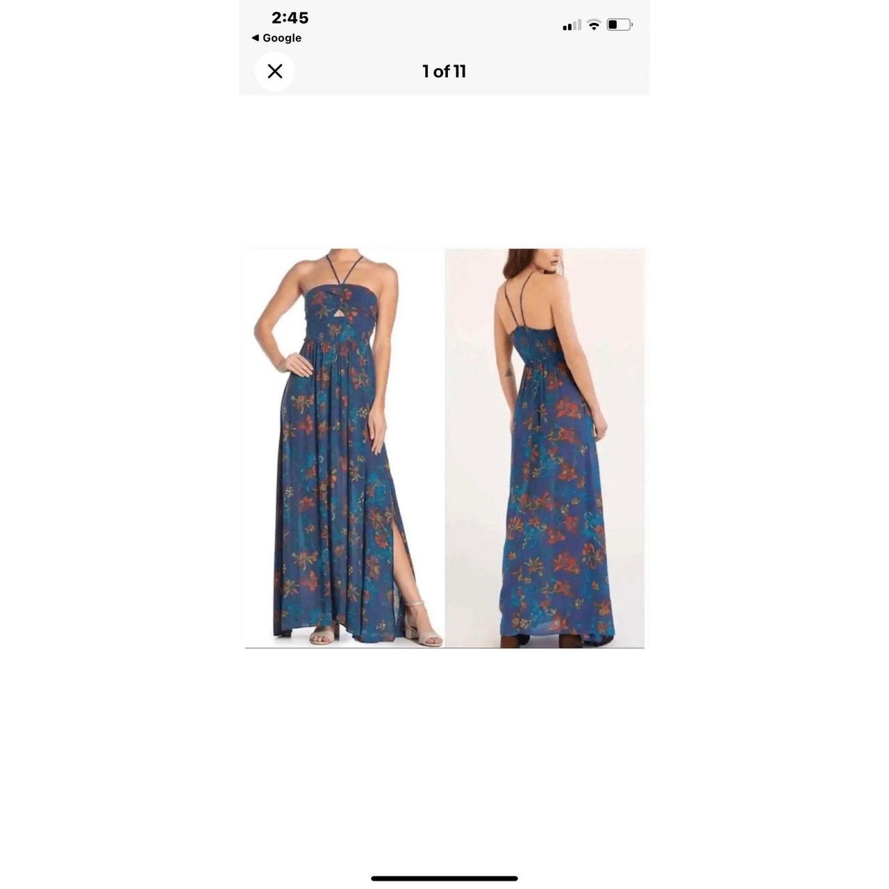 Free People One Step Ahead Poseidon blue tropical. Depop