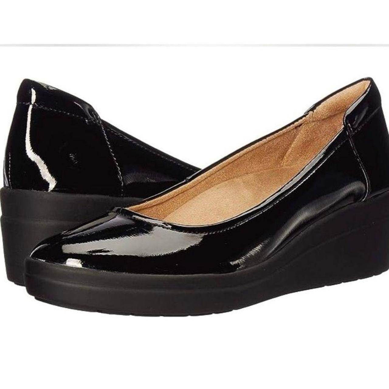 Naturalizer Sam Wedge Slip-On Patent Vegan Depop