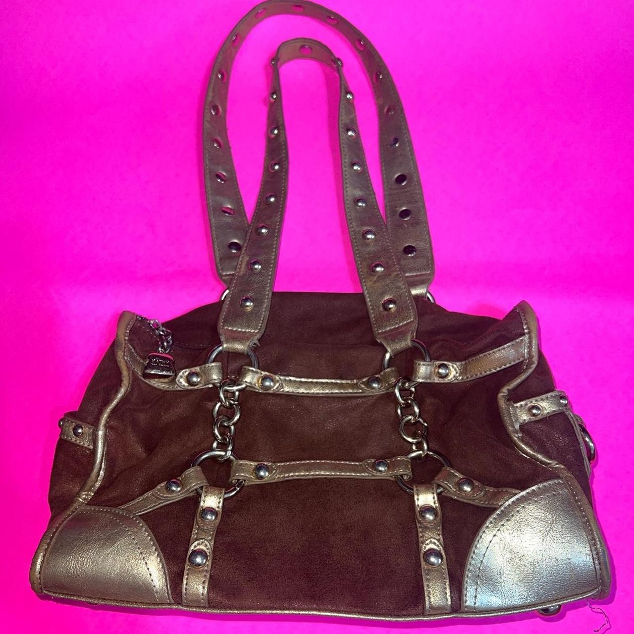 Vintage Y2K Kathy Van Zeeland Orange Handbag Tote Bucket Shoulder Bag Purse  – Priordei l'oli de catalunya