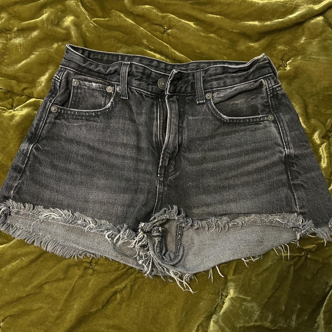 Black shops denim festival shorts