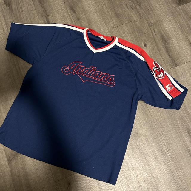 MLB Cleveland Indians Men's Long Sleeve Shirt Size M - Depop