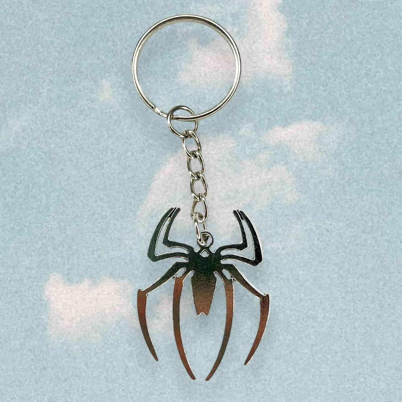 Gothic spider pendant keychain BRAND NEW Size: 8.5... - Depop