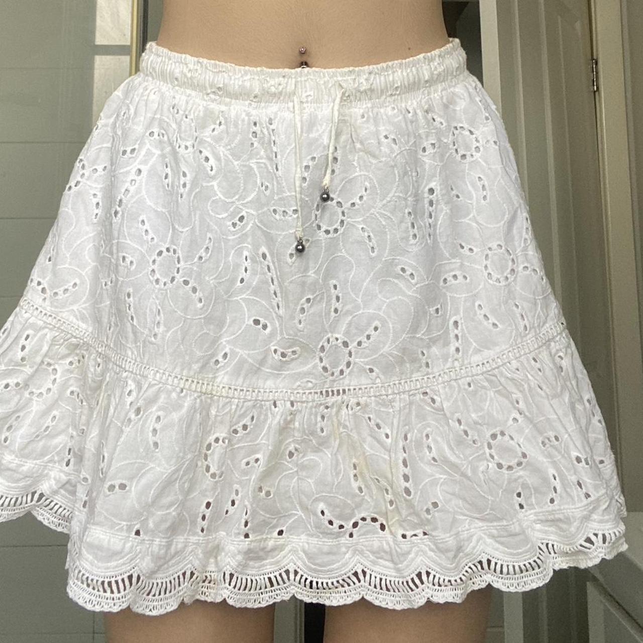 ghanda skirt worn once (small discolouring)... Depop