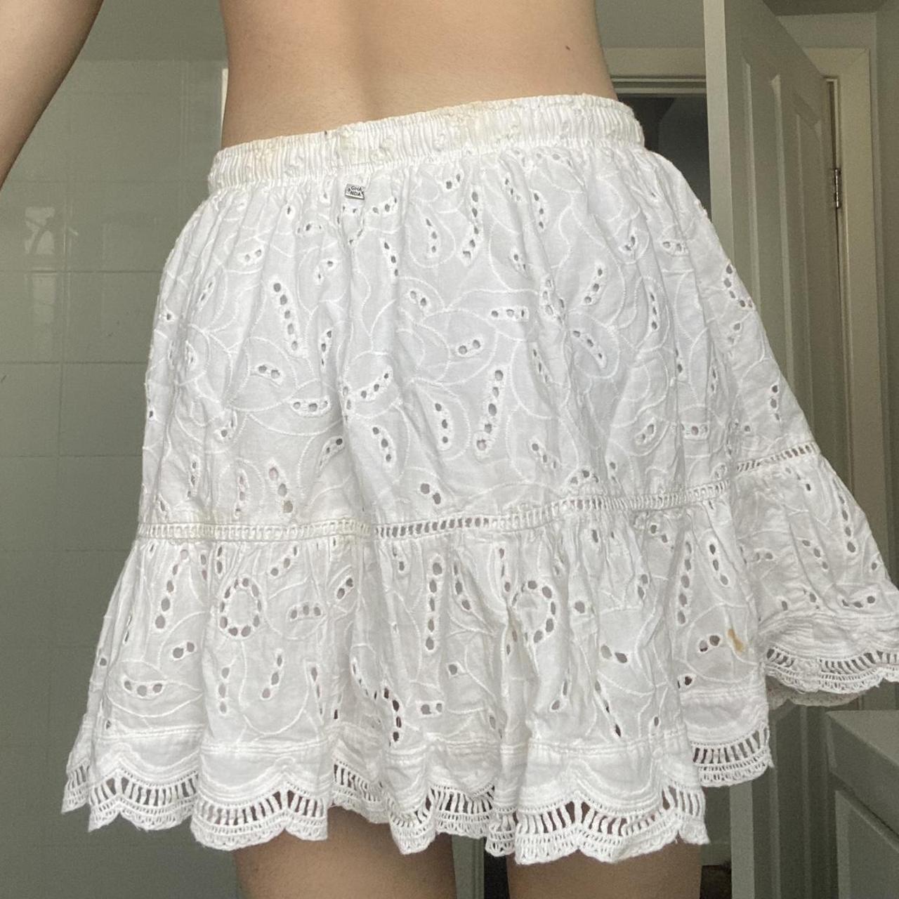 ghanda skirt worn once (small discolouring)... Depop