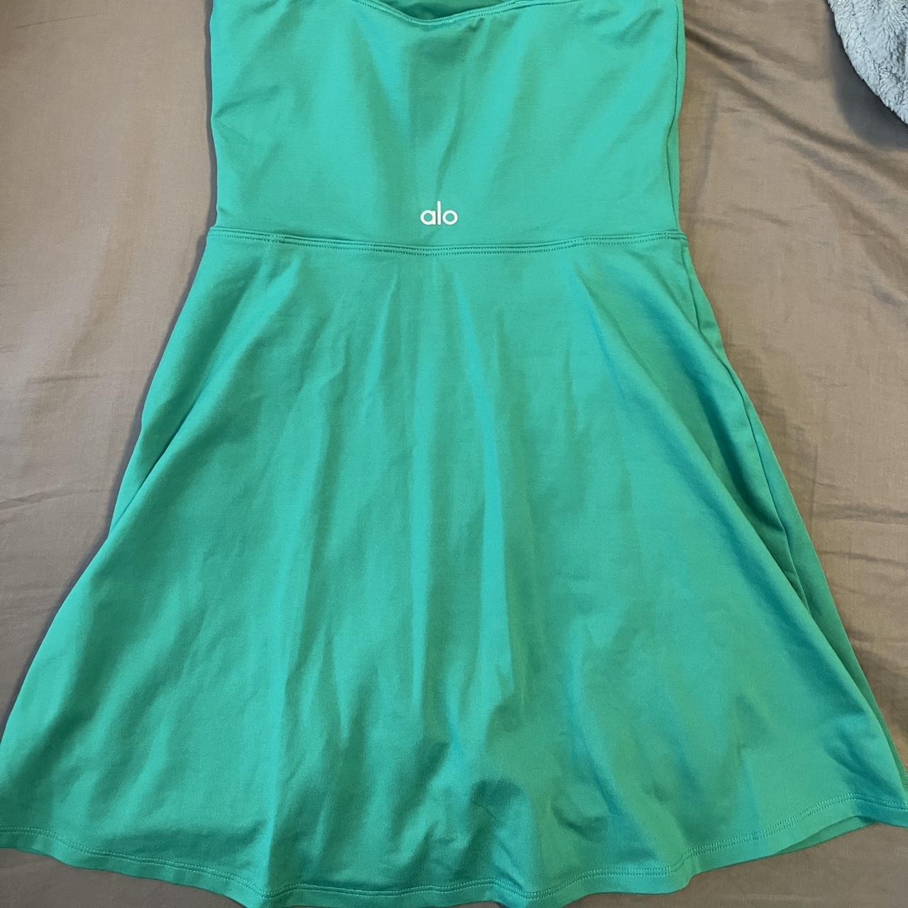 Alo Yoga Women's Green Dress Depop