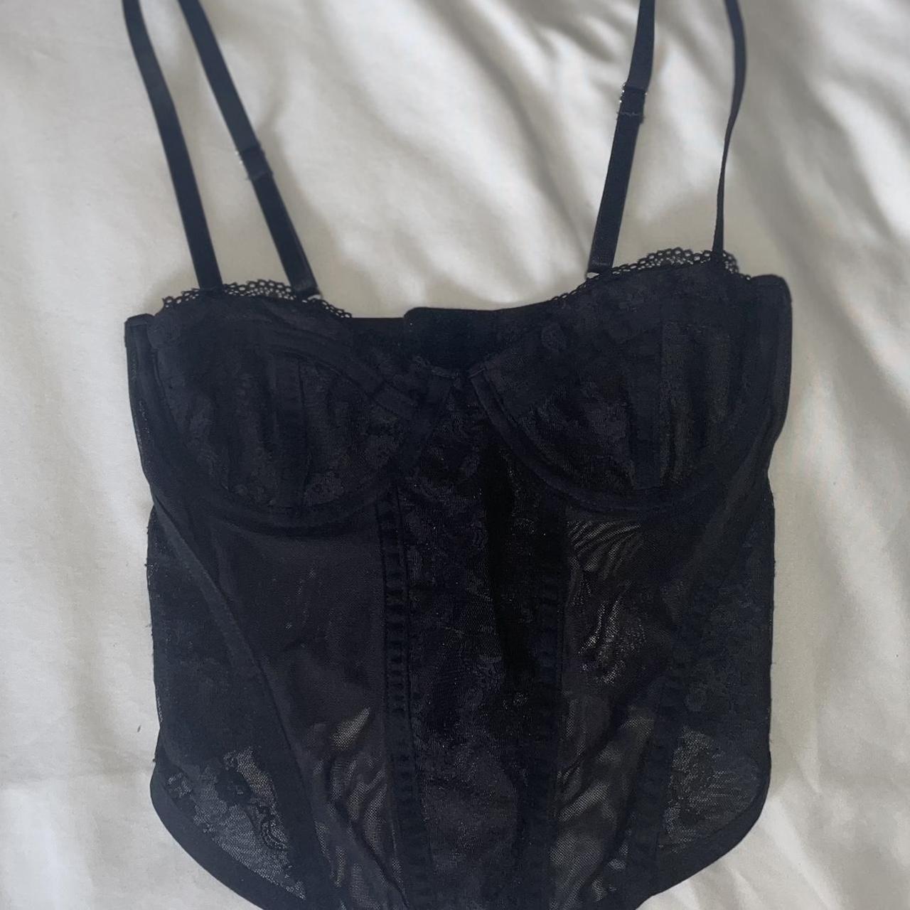 H&M black corset top Brand new with tags still on... - Depop