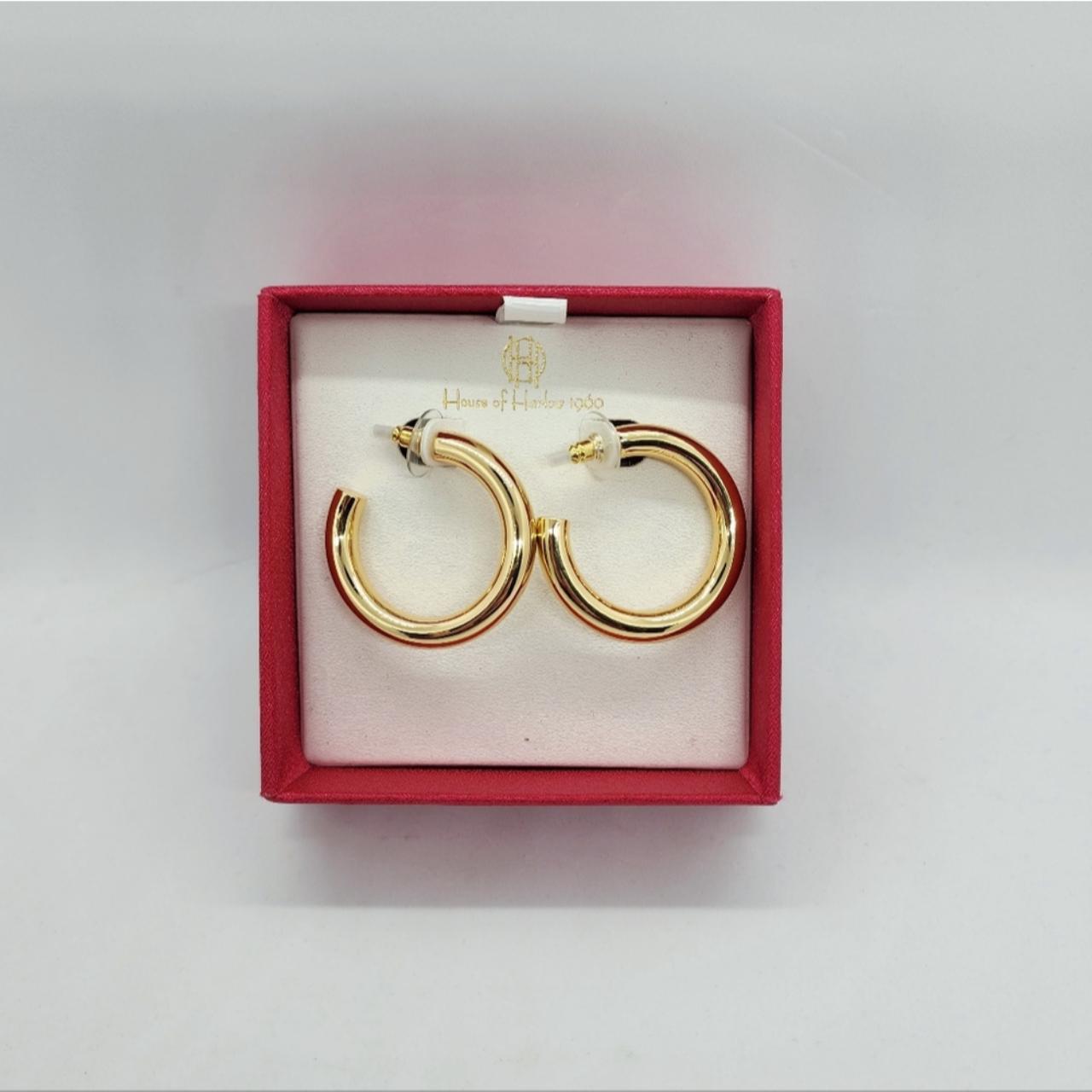 HARLOW Thick Hoop Earrings