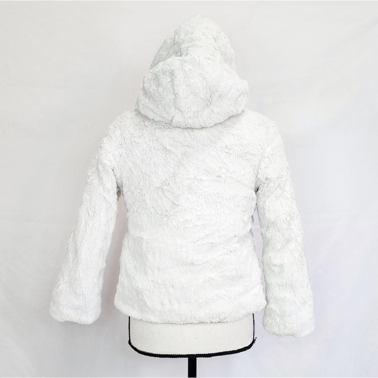 BCX Girls Reversible Fuzzy Full Zip Depop