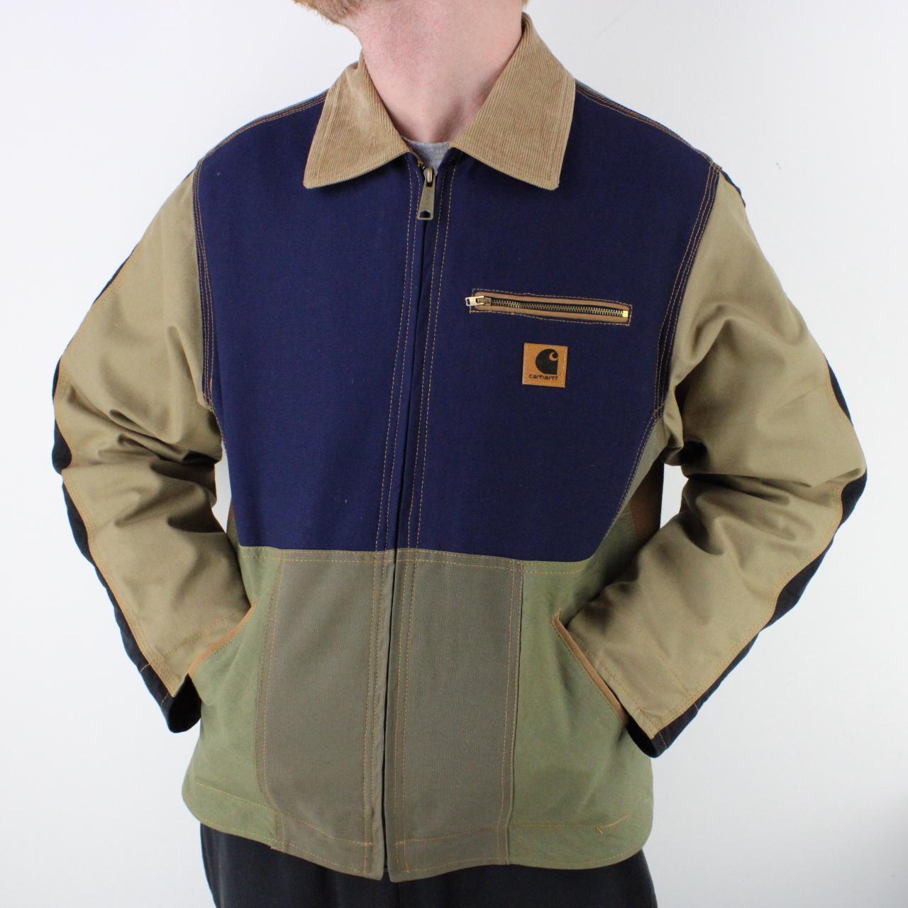 CARHARTT Jacket Duck Detroit Reworked Vintage Bomber... - Depop