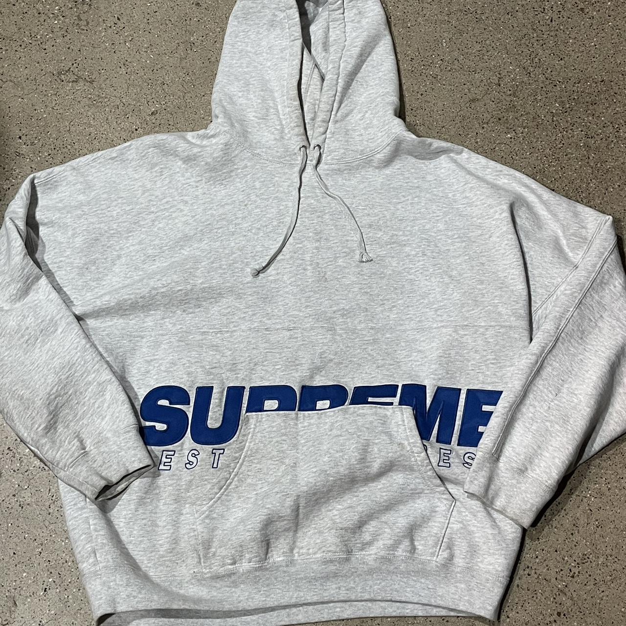 Supreme Best Of The Best Hoodie Ash Grey Worn Light Depop