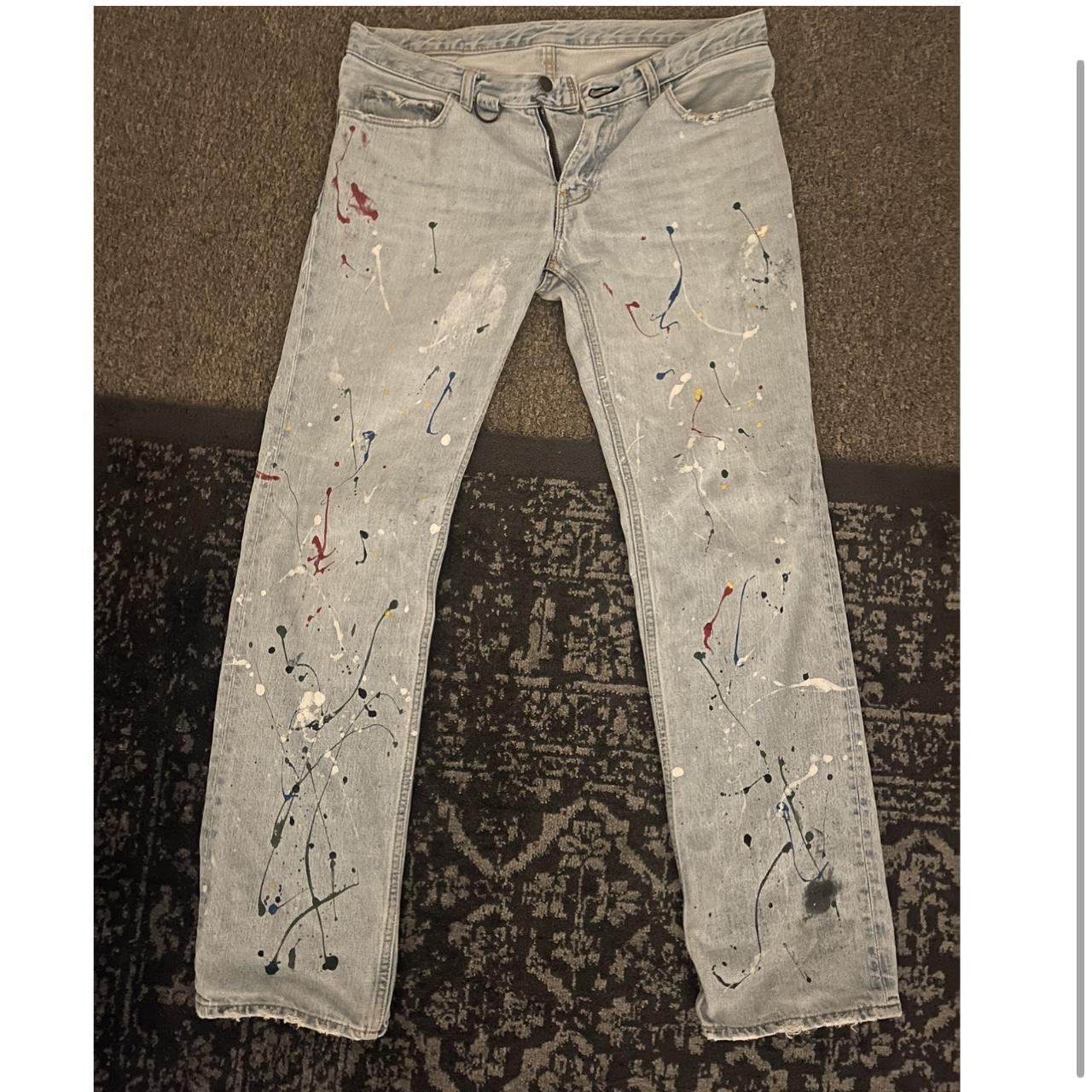 Number nine hot sale paint splatter jeans