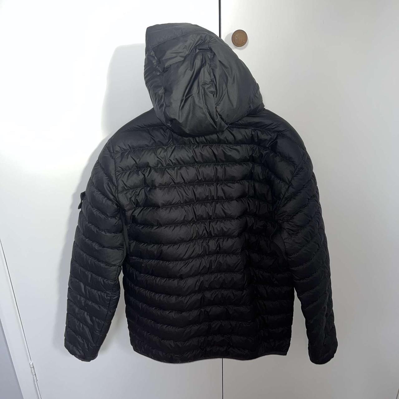 Black stone island puffer jacket Brilliant jacket... - Depop