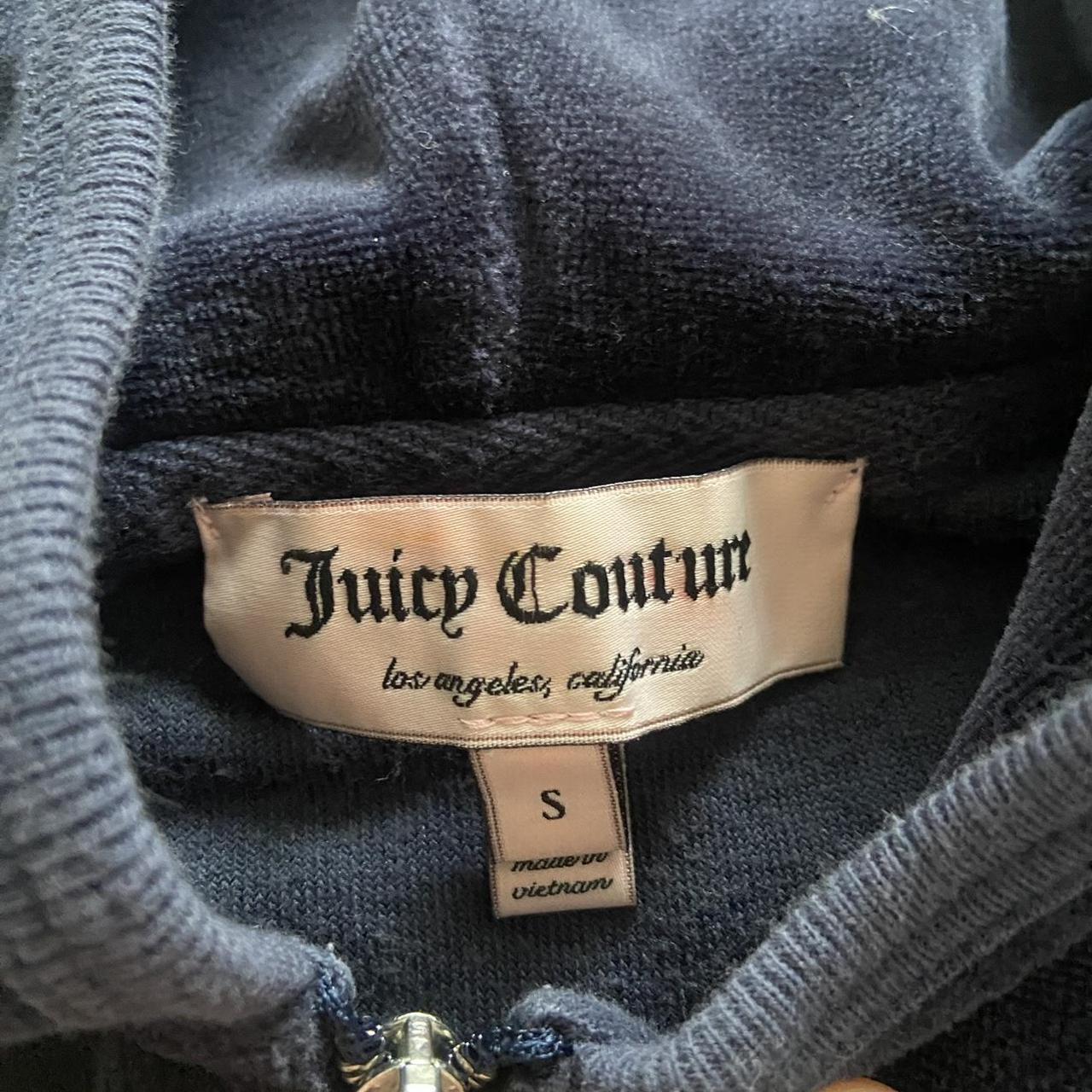 Juicy Couture Women's Blue and Pink Hoodie (3)