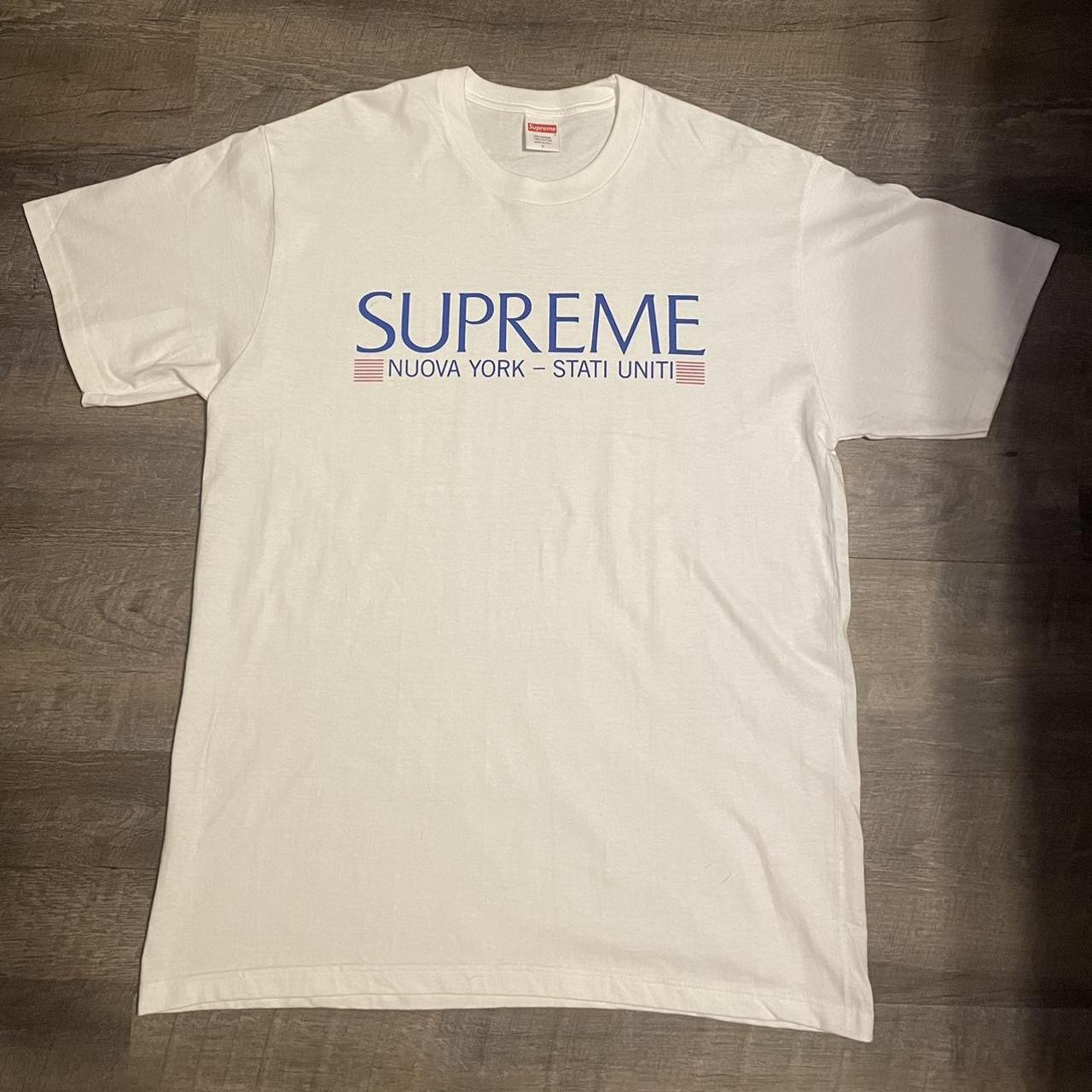 SUPREME NUOVA YORK TEE WHITE 2020 GREAT CONDITION... | Depop 