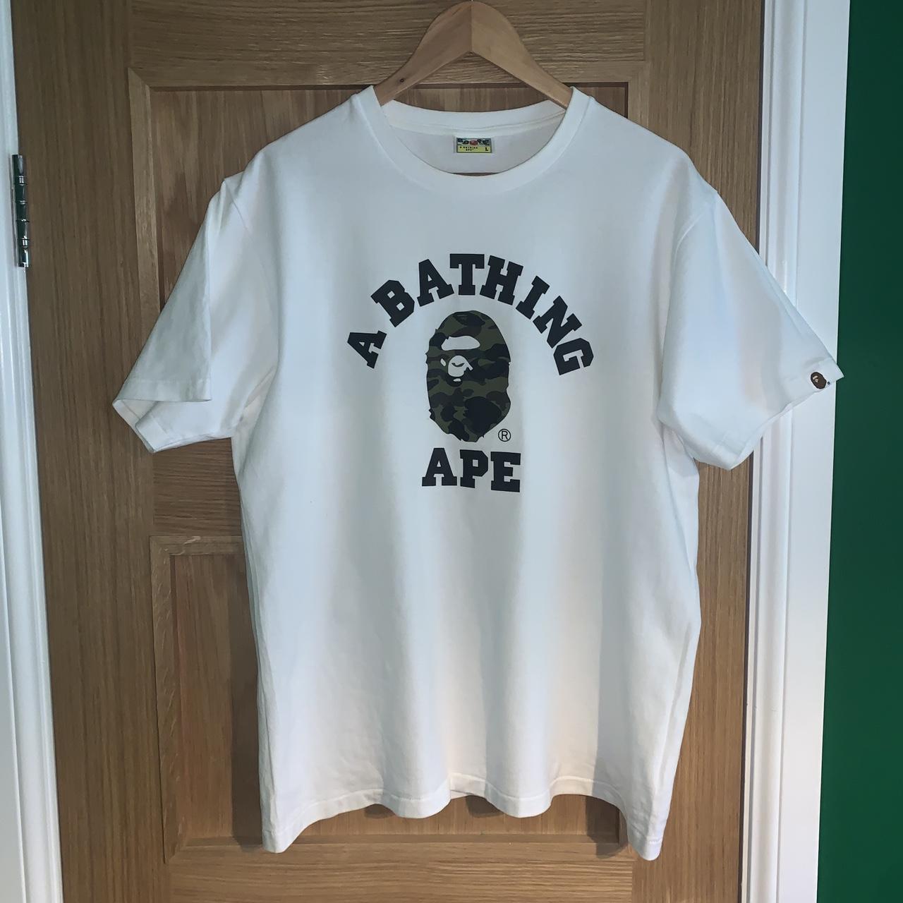 Mens Large A Bathing Ape BAPE T Shirt, White. Really... - Depop