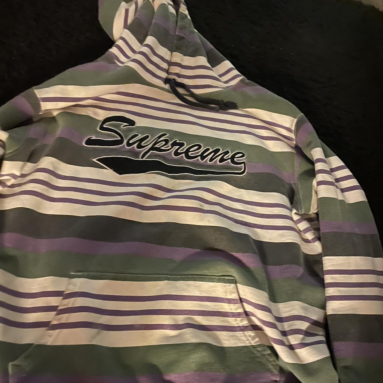 Supreme green and purple hoodie new arrivals