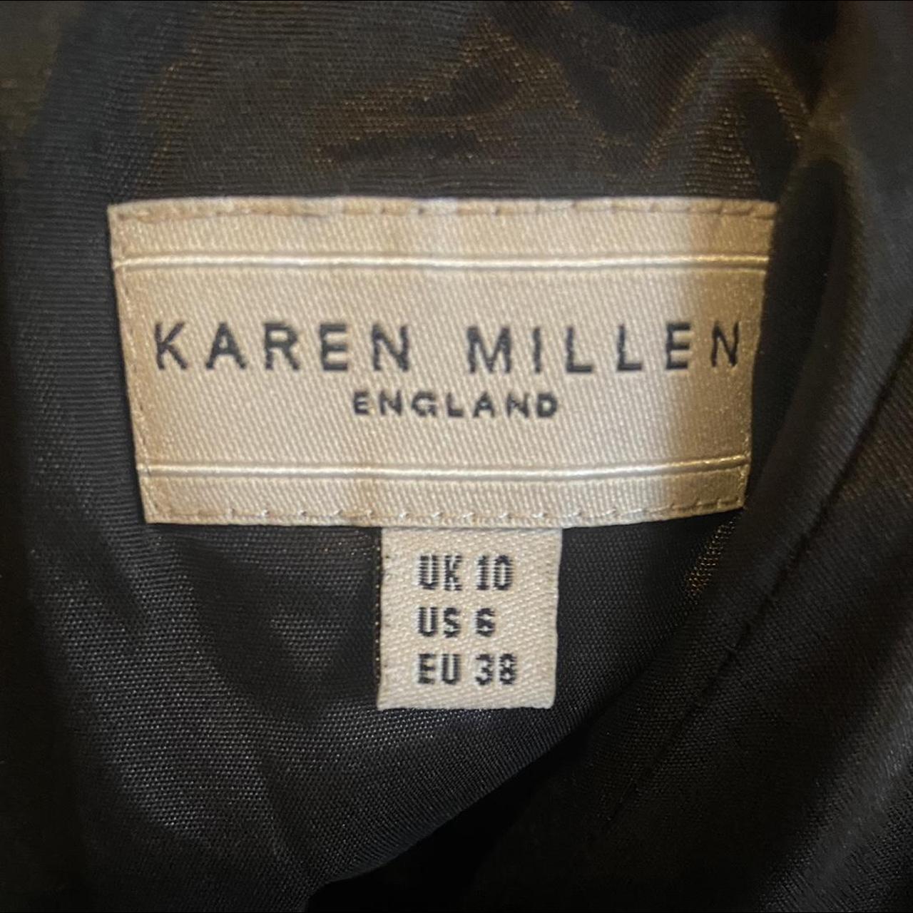 Y2K vintage Karen Millen silk blouse and skirt... - Depop