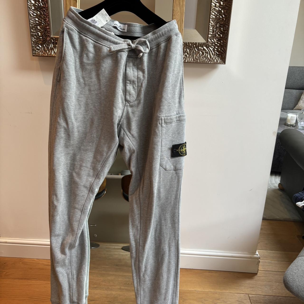 Stone island grey online joggers