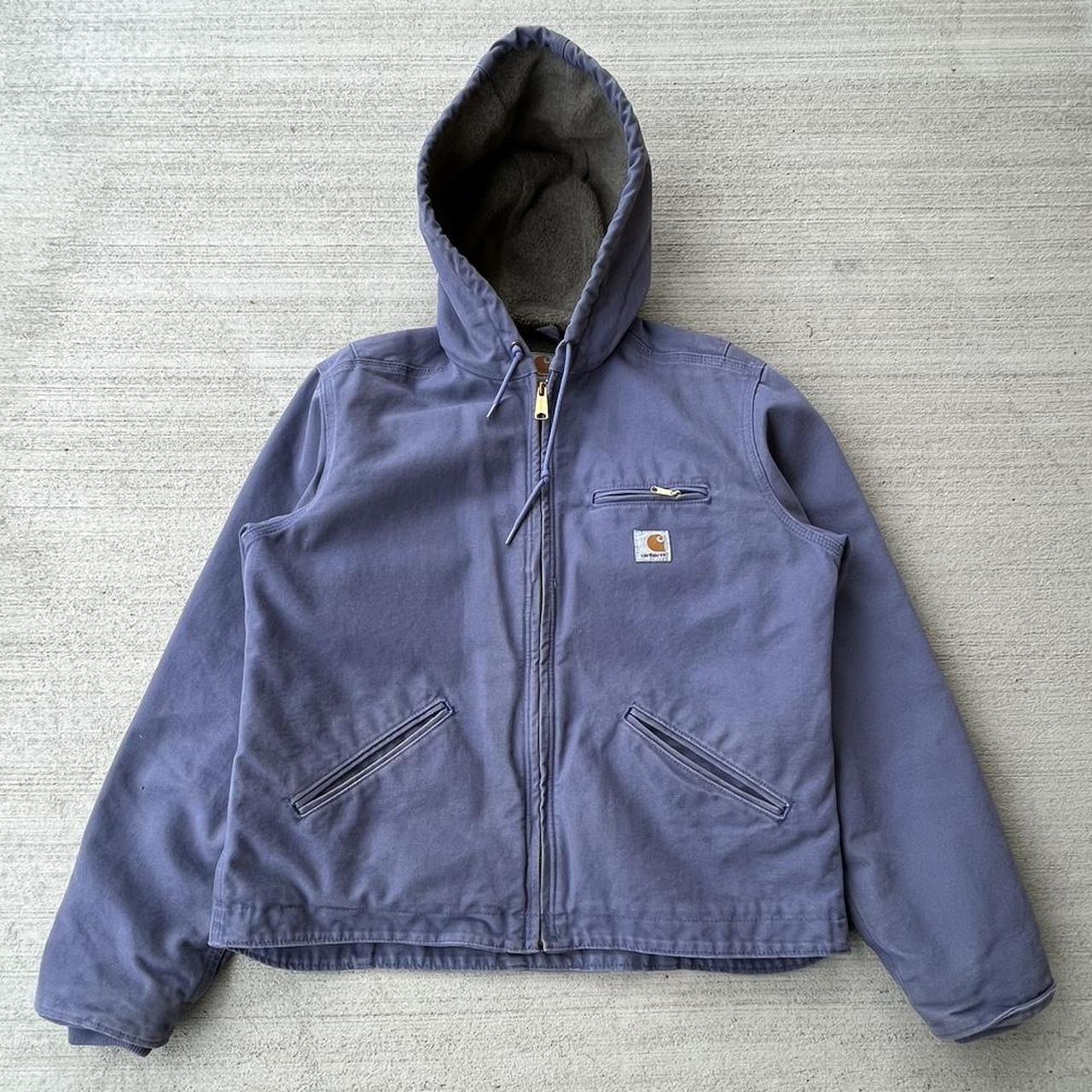 Carhartt Women's Purple and Blue Jacket | Depop