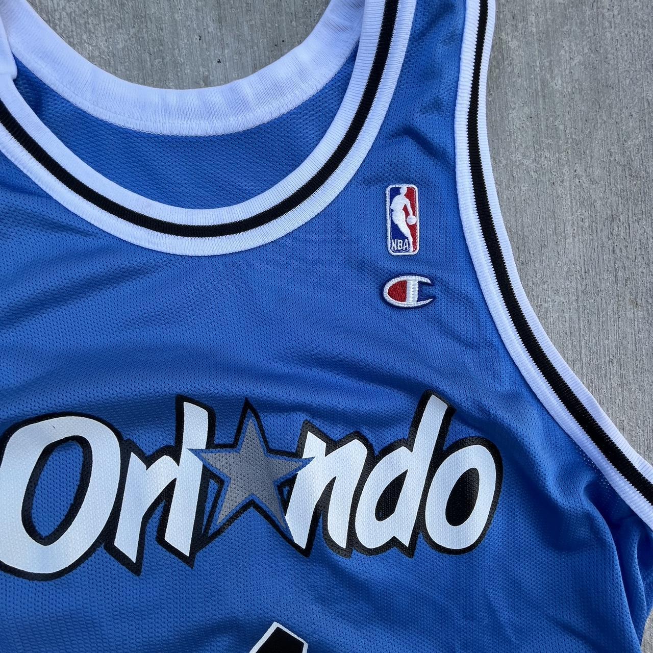 Champion Orlando Hardaway basketball jersey Black - Depop