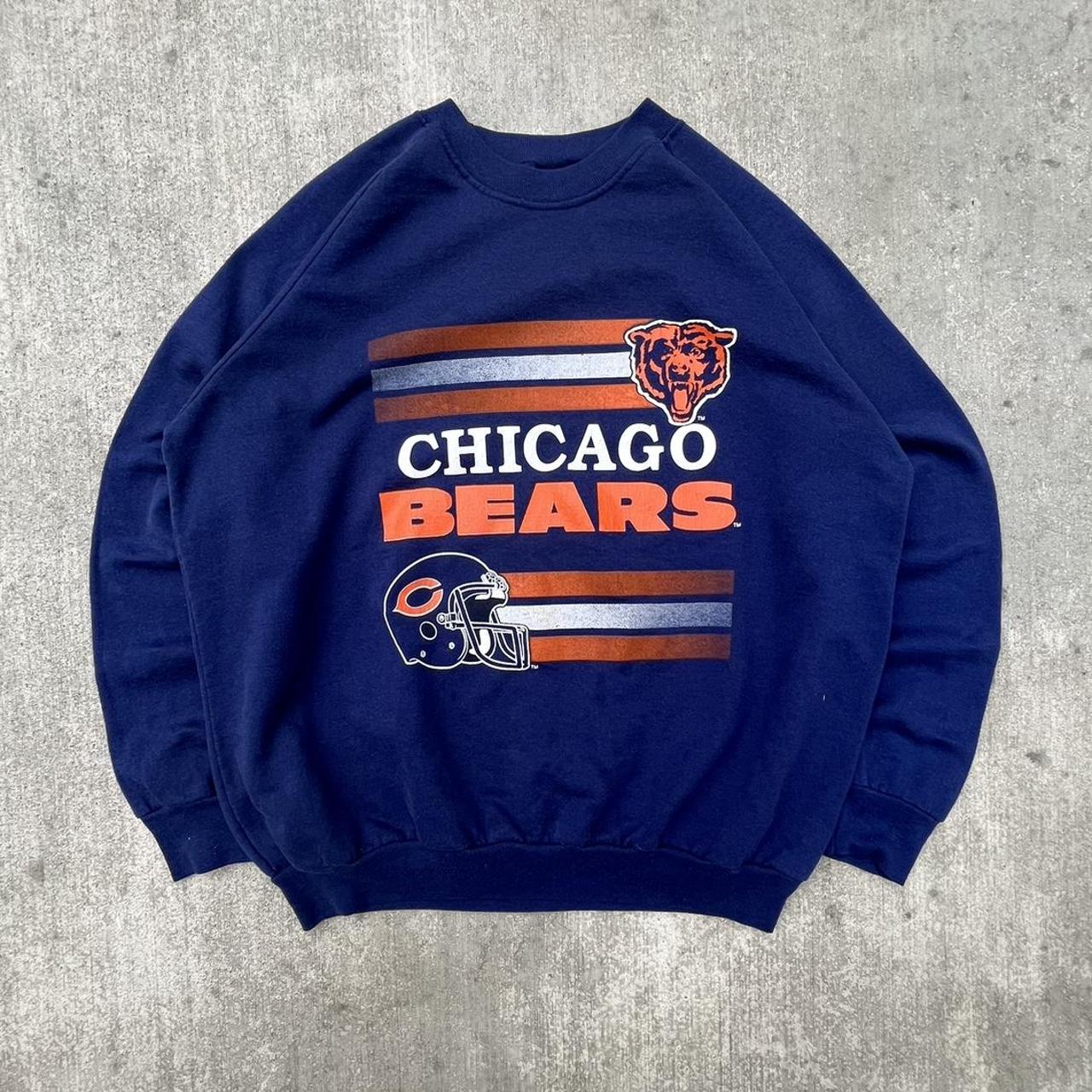 Chicago Bears NFL Football Blue Long Sleeve T-Shirt Men’s XL