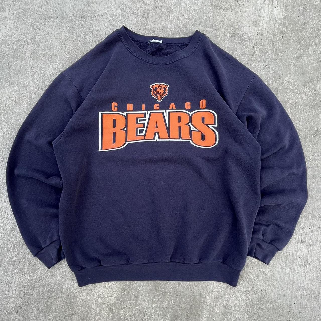 Vintage Chicago Bears Nutmeg Hoodie Size - Depop