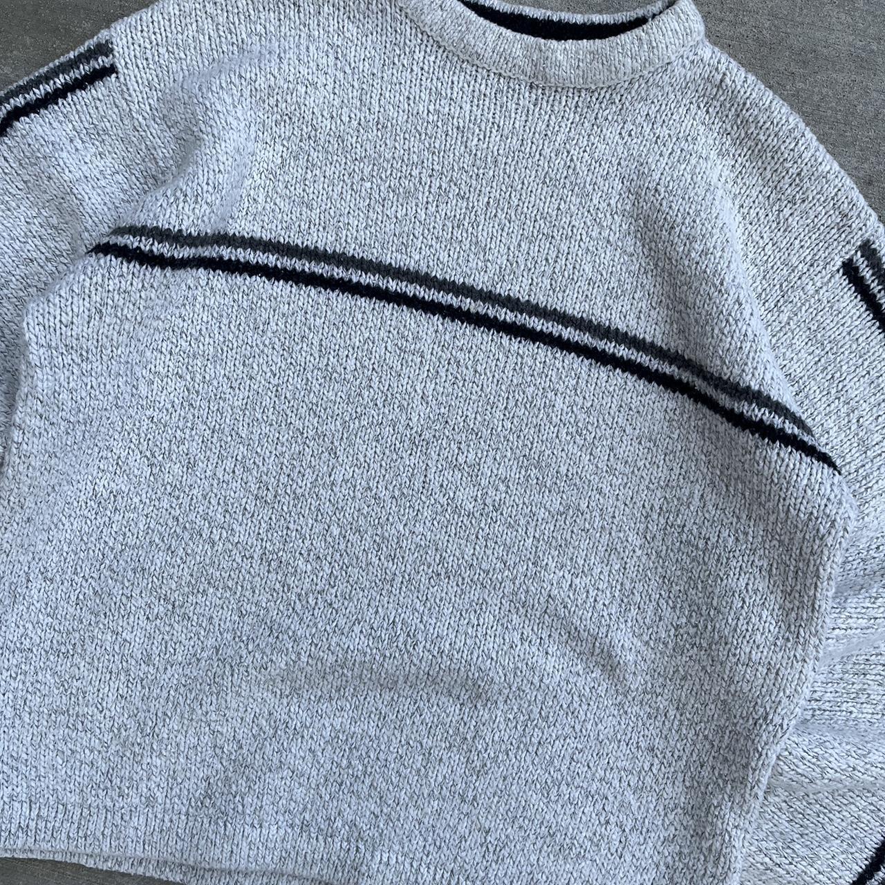 Y2k one stripe gorpcore outdoor boxy Sonoma knitted... - Depop