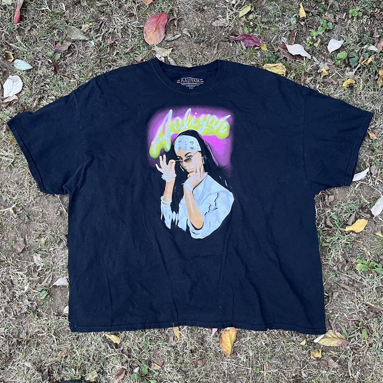 Vintage 2000s Aaliyah shirt -good... - Depop