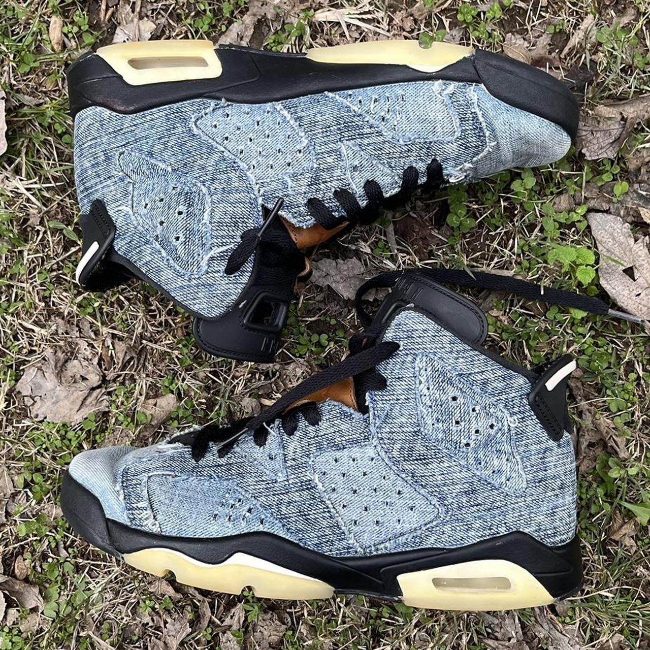 2019 Air Jordan 6 Retro 'Washed Denim' shoes... - Depop