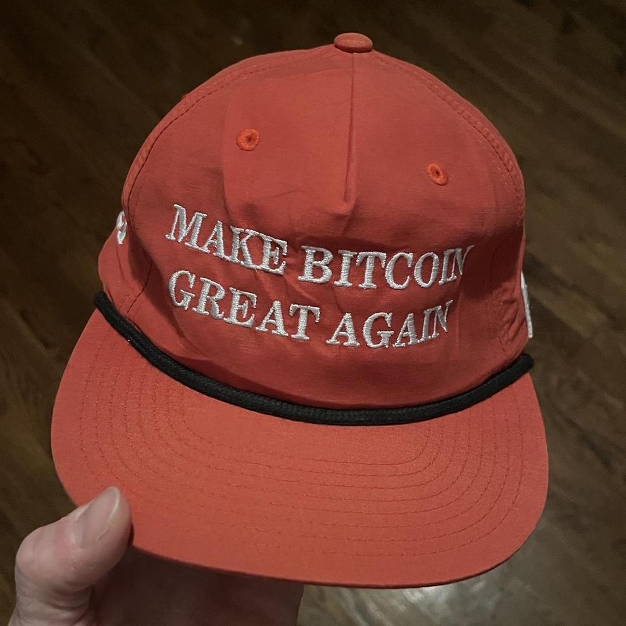MAKE BITCOIN GREAT AGAIN HAT -great condition... | Depop
