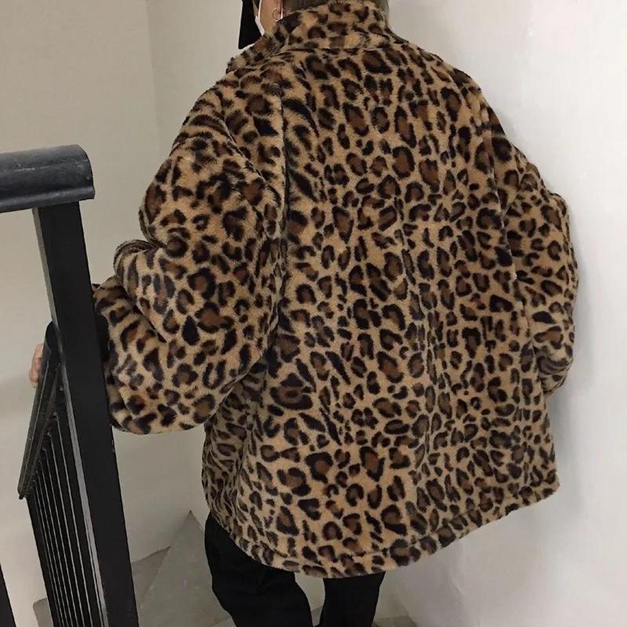 Leopard print hotsell sweater coat