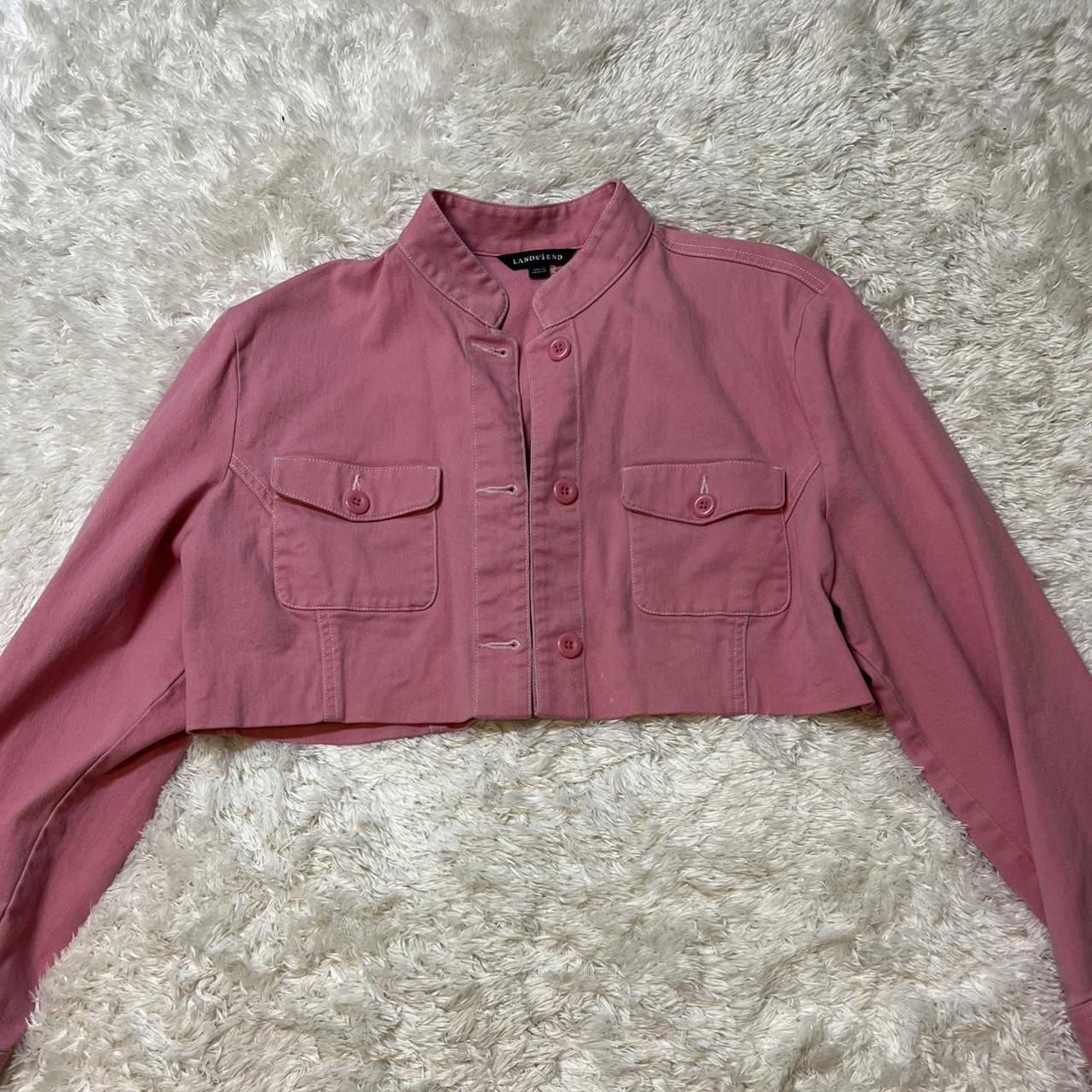 Dark pink hot sale jean jacket