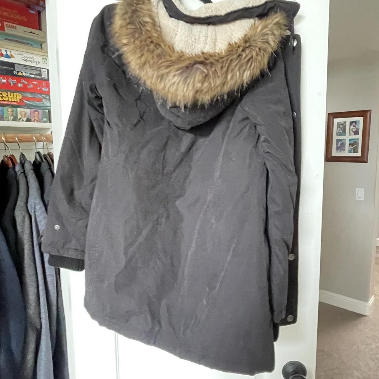 Dkny snow jacket with removable hood