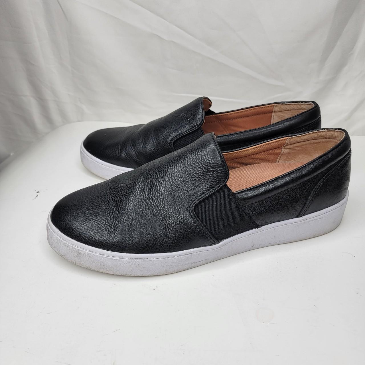 Vionic Brody Black White Leather Casual Slip on Depop